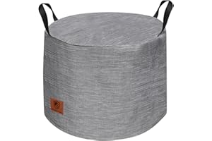 AWAHITAWA Feuerstelle-Abdeckung, Lagerfeuer-Abdeckung für Solo-Herd, wasserdichtes Solo-Herdschutz-Zubehör, Feuerstelle-Abdeckungen, rund, für den Außenbereich (50,8 x 43,2 cm)