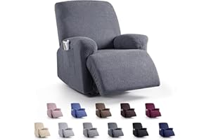 LINGKY Sesselbezug, dehnbar, elektrisch neigbar, mit Tasche und Schutz (dunkelgrau)