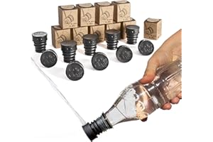 CULOCLEAN.COM CuloClean Bidé De Mano para WC. Hecho en España. El bidet portátil más discreto. Compatible con cualquier botella de plástico. Ducha sanitaria o de viaje, tapón acoplable. (10pcs Negro)