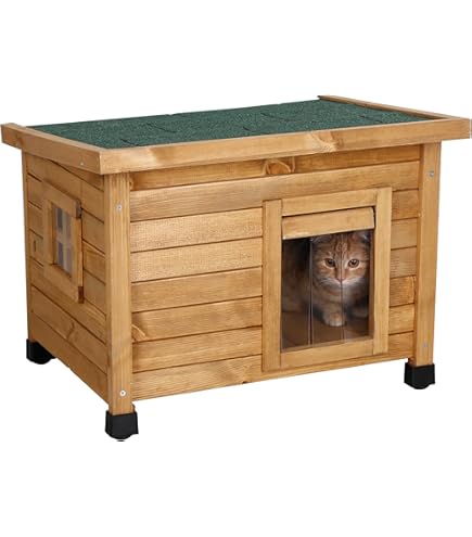 Maison D'hiver Pour Chat, Abri Hivernal Fermé Pour Petits