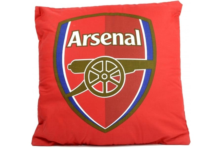 Arsenal FC Official Football Crest Cushion (37cm x 37cm) (Red)