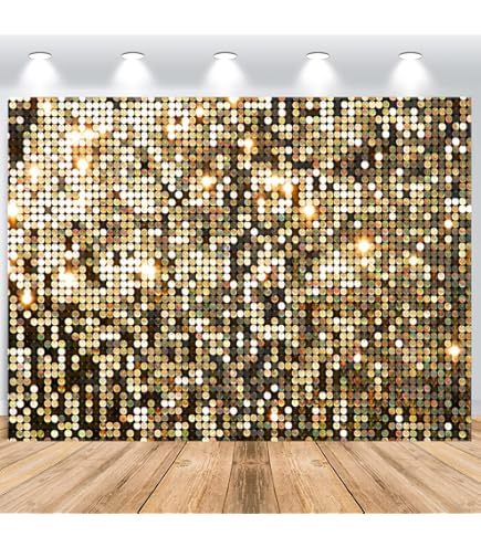Ballongrens Met Glanzend Goud Glitter En Star Confetti Geïsoleerd Op