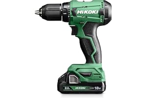 HiKOKI Akku-Bohrschrauber DS18DA (18V, Li-Ion, 50 Nm, 20-stufige Drehmomenteinstellung, LED, im Transportkoffer, inkl. 2x 2.0