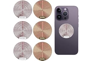 WUZDY Strahlenschutz Handy Aufkleber 6 Stück Anti-Strahlungs-Aufkleber EMF Aufkleber Handy Strahlenschutz für Telefon Laptop Tablet-Computer und Alle Elektronischen GeräTe