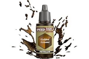 The Army Painter Speedpaint Golden Armour 2.0, Peinture Acrylique Unique 18ml Solution De Peinture à Une Couche Pour Figurines Comme Warhammer 40k et Dungeons and Dragons.