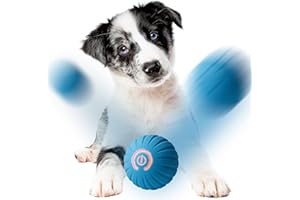 MUSAPET PALLINA INTERATTIVA PER CANI – Pallina Per Cani Auto-Rimbalzante, Intelligente e Resistente ai Morsi - Dinamica, Coinvolgente, Ricaricabile USB e Con luce LED – Gioco Per il Tuo Cane Felice e Attivo