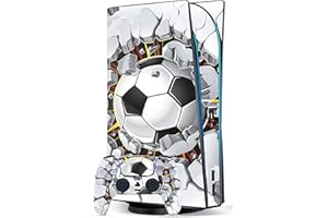 THE STICKER STUDIO LTD Football Custom Vinyl Skins for Playstation 5, Wrap Decal Cover Stickers for Playstation 5 Digital edition Console Controller (Football)