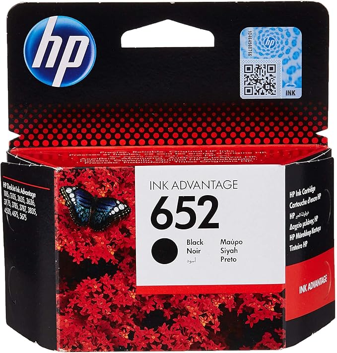 HP|HP 652 Black Original Ink Cartridge|Black|360 pages|HP DeskJet Ink 