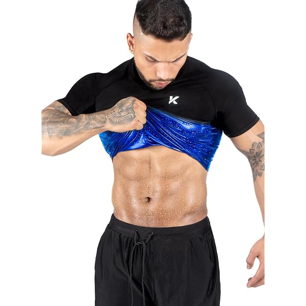 Gilet De Sauna Homme – Corset Gainant Néoprène Manches Courtes – Effet Sudation, Brûle-graisse, Pour Sport Et Perte De Poids