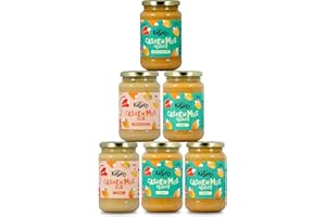 ‎MIGHTY KASHOO Mighty Kashoo - Cashewmus 6 x 350 g Tasting Pack | Nut Butter Made from 100% Cashew Nuts | No Added Sugar, No Palm Oil - Natural, Vegan and Gluten-Free | for Sauces, Smoothies or as a Nut Spread