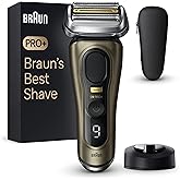 Braun Series 9 PRO+ Elektrikli Tıraş Makinesi, Şarj Standı, Islak ve Kuru, 9519s, Altın Rengi