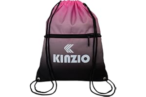 KINZIO Borsa Sportiva Impermeabile da Palestra (dimensioni 42 x 34 cm) Sacche con coulisse borsa da viaggio hipster da palestra con zaino con coulisse multicolore per uomo donna e bambino