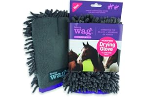 Henry Wag Equine Drying Glove - Soft & Highly Absorbent Microfibre Noodles, Muddy Pet Accessories, Quick Drying - Designed for Horses - (25 x 17 x 2 cm)