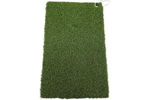 FINGER TEN Golf Mat Turf Winter Rules Fairway Hitting Mats with Clip and Hole for Garden Backyard Indoor Outdoor Lightweight Portable