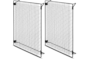 Lawei Lot de 2 Grille de Refroidissement Anti-adhérente Volette de Refroidissement et Cuisson en Acier Inoxydable pour rôtir Cuire au Four Griller Refroidir - 44 x 30 x 5 cm, Noir