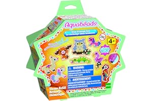 Aquabeads 31602 Sternperlen Tier Set - Bastelset Themen Nachfüllset, Wasserperlen, Bastelspaß für Kinder ab 4 Jahren, ohne Bügeln oder Kleben, bunt