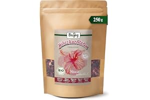 Biojoy Ekologiska hibiskusblommor, torkade, hela, hibiskuste, 250 g