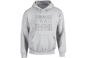 Hippowarehouse This is My Dog Walking Hoodie Unisex Hoodie Hooded top (Specific Size Guide in Description)