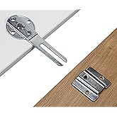 Gedotec Möbelverbinder Metall | 1 Stück - Tischplatten-Verbinder trennbar zum Anschrauben - TAVO | Arbeitsplatten-Verbinder S