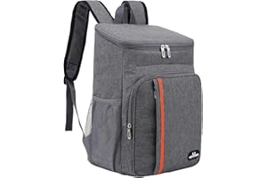 SXYHKJ Zaino Termico da 24 Litri - Borsa Termica Extra Large Zaino da Picnic Impermeabile Zaini Ultraleggeri Uomo Donna per Picnic Escursionismo Campeggio Barbecue Campeggio Eventi Sportivi (grigio)