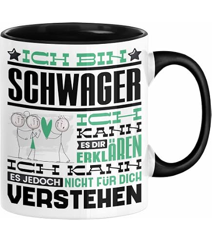 Lustige Kaffeetasse Für Den Schwager - Spruch: Danke, Dass Du Meine Schwester Nicht Verkauft Hast! Humorvolles Geschenk