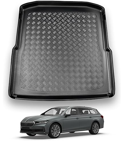 ELASLINE 3D Guiatten & Kofferrauwanne Set für Skoda Fabia 4 (IV
