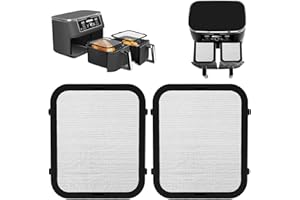 ZOUWEL Edelstahl Spritzschutz für Ninja Foodi Max Dual Zone Heißluftfritteuse AF400EU, Ninja Heißluftfritteuse Zubehör, Spritzschutz Heißluftfritteuse für AF451EU, Ninja Airfryer AF400EU Zubehör