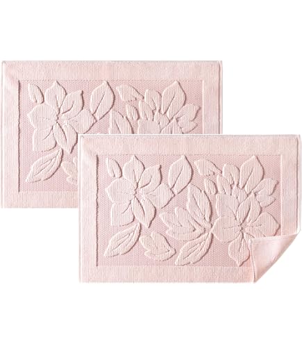 De Witte Lietaer Tappeto Da Bagno In Cotone 50x75 Cm – Rosa Chiaro, Lavabile Fino A 60° - 3