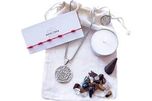 Simboliks Tetragramaton Colgante Acero Inoxidable Ojo de Tigre Cuarzo Incienso Vela Medalla Pentagrama Tetragrammaton Joyería Religiosa Amuleto de protección mal de ojo Wicca Regalo Hombre