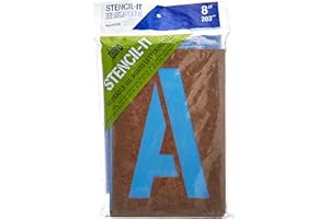 GRAPHIC PRODUCTS Duro Stencil-It riutilizzabile scritta Set-8 "