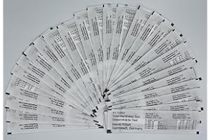Medasa Tiras reactivas de dureza del agua empaquetadas individualmente y selladas Resultado en °dH Prueba de dureza total Prueba de cal Prueba de dureza del agua, varillas de prueba (25)