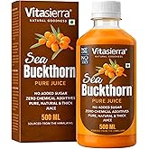 Vitasierra Sea Buckthorn Pulp Concentrate (500 ml) - Thick & Pure 100% Sea Buckthorn Berry Pulp -Sea Buckthorn Juice - No Che