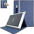 DONGZHU Case for Remarkable 2 Paper Tablet (10.3 Inch, 2020 Released), Hard Back Shell Cases Book Folio Cover with Pockets (Deep Blue)