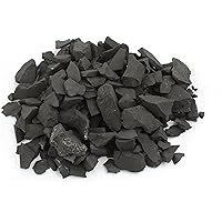 Heka Naturals Schungit-Steine für die Wasseraufbereitung, 250 g Schwarz Matte Rohe Shungit-Chipsfür Wasserreinigung und…