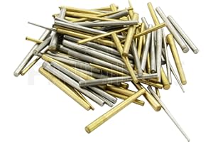 JEWELLERS TOOLS 100 Mixed taper pins : Clock Steel Brass Assorted Mix Sizes Pin Tapered Repairs Parts (50)