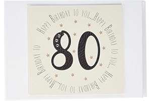 White Cotton Cards 80th Birthday Memories Photo Album (MTGA80T), of