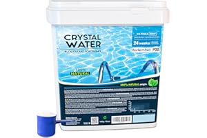 Nortembio Pool Flockungsmittel 24 Wochen | Natürliches Wasserklärmittel für große Schwimmbecken & Spas | Effektive Wasserpflege | Kompatibel mit Chlor & Salzsystemen | Aluminiumfrei