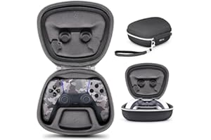 sisma Funda rigida Compatible con Mando Wireless de PS5 DualSense Estuche de Viaje para Guardar y Proteger Control inalámbrico Original de Playstation 5