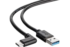 ‎CABLETEX CABLETEX Link Cable for Oculus Quest 2 I 3 m Long for Meta Quest 2, PSVR2 Headset, MacBook Pro & Smartphones I USB C to Type A USB 3.0 - Black