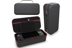 Digicharge Carrying Case for Rog Xbox Ally / Ally X & Accessories - Fits UK Charger - Hard Carry Cover Portable Protective Travel (2025) Box Handheld Console Accessory Storage – Stand Function – Black