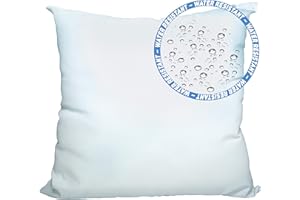 Foamily Premium Outdoor Water Resistant Stuffer Pillow Throw Inserts Sham Square Form, 28" L X 28" W, Standard/White @ M&A STYLES LTD