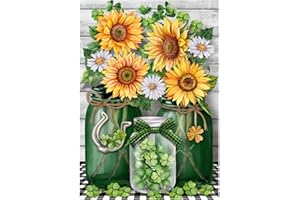 MXJSUA 5D Diamond Painting Kit Completo Diamond Painting Flowers Pittura Diamante Kit Diamond Painting Flowers Ricamo Strass Punto Croce Kit per Pittura a mosaico 5D for Pasqua 30X40 cm