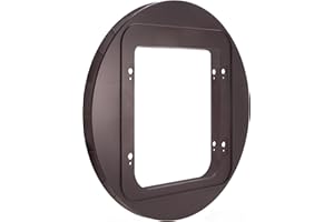 Sure Petcare Montageadapter für SureFlap Haustierklappen, zur Verwendung mit der Sure Petcare SureFlap Mikrochip-Haustierklappe für Katzen und kleine Hunde, zum Einbau in Glasscheiben, braun, 2er-Pack