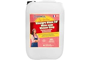 Vinaigre blanc ménager 20° 10L -Efficace sur les grosses problématiques de tartre et de nettoyage dans la maison et ses extérieurs