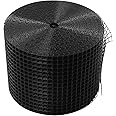 wanwanper Solar Panel Bird Guard, Solar Panel Bird Wire Mesh Guard Kit Proofing Pigeons Pest Clips Net, Black PVC Coated Mesh&Clip Kit for Solar Panel Pigeon Protection Bird Proofing (8in*100ft)