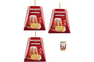 ‎ITALIAN GOURMET E.R. Balocco Il Pandoro 3x 750 g – klassischer italienischer Weihnachtskuchen – natürliche Langzeit-Teigführung, frische italienische Milch & Bodenhaltungseier, weich & duftend + Italian Gourmet polpa 400g