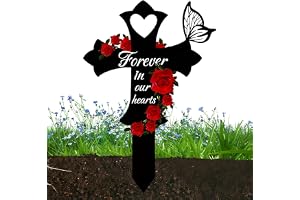 Gravdekorationer, gravmarkörer 2D Acrylic Cemetery Stake for Outdoors