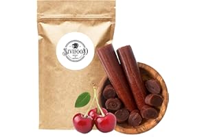 SIVIFOOD SPIRIT - OF - ORIENT SIVIFOOD pelle di frutta lavashak al gusto di amarena 200g - sottilissimi rotoli di frutta pasta di frutta secca pressata rotoli di frullato barrette di frutta snack alla frutta snack lavashake anir
