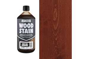 Littlefair's Tinte para Madera 1ltr - Acabado Premium, Fácil de Usar y Limpiar Tinte Madera - Basado en Agua, Seguro y Ecológico - Disponible en Muchos Colores - Color: Caoba muy roja