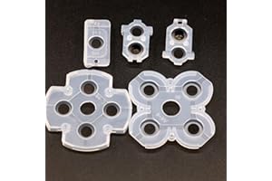BECKLULY 1 Set Silicone Conductive Rubber Pads for PS4 Controller JDM-030 JDM-040 Buttons Repair Replacement Part